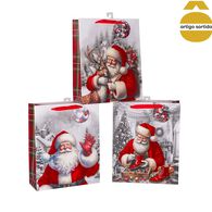 Saco de oferta pai natal 32x26cm