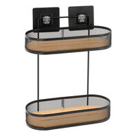 Suporte wc oval preto 11,5x25x34,5cm