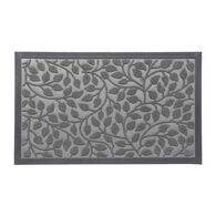 Tapete FEUILLAGE cinza escuro 45x75cm,  Tapete FEUILLAGE cinza escuro 45x75cm