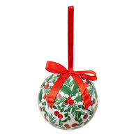 Bola decora&ccedil;&atilde;o azevinho 7,5cm