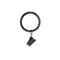 Conjunto de 8 argolas com mola preto e prateado