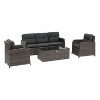 Conjunto de jardim MAYARI  TERRE d'ombre em rattan