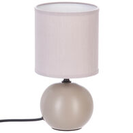 Candeeiro de mesa TIMEO bola em cer&acirc;mica taupe mate