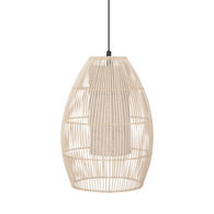 Candeeiro de teto MACY bege em rattan