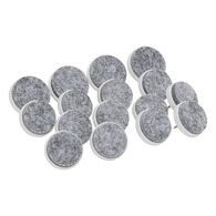 Conjunto de 16 Protetores de ch&atilde;o Cinzento