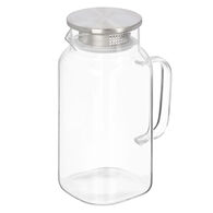 Jarro quadrado com tampa a&ccedil;o 1,5l