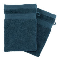 Conjunto de 2 luvas de banho  PRAIA azul,  Conjunto de 2 luvas de banho  PRAIA azul