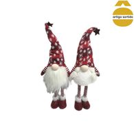 Gnomo Vermelho Com Gorro E LED 65cm