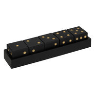 Tabuleiro jogo decorativo com dados preto