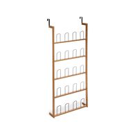 Sapateira para porta em bambu e metal,  Sapateira para porta em bambu e metal