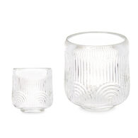 Casti&ccedil;al transparente em vidro 9,5cm