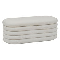 Banqueta GIULIA com arruma&ccedil;&atilde;o boucl&eacute; branco