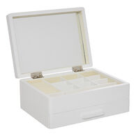 Caixa de bijuteria branco 21cm