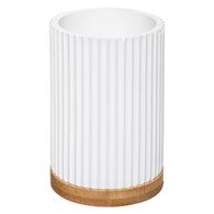 Copo wc NATUREO branco com base em bambu