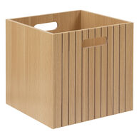 Caixa de arruma&ccedil;&atilde;o MIX TASSO bege em mdf 31x31cm