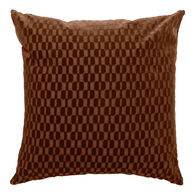 Almofada SELIA castanho em veludo 40x40cm
