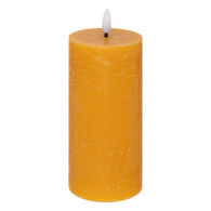 Vela led cil&iacute;ndrica MOLIA amarela 17,5cm