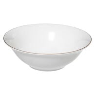 Saladeira PETIT SALON branco com beira dourada 22cm,  Saladeira PETIT SALON branco com beira dourada 22cm