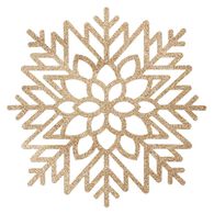 Individual de mesa FLOCO de neve dourado 42cm