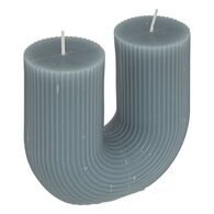 Vela azul orage em forma de u DEMI
