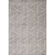 Tapete ZAHA geom&eacute;trico cinza 133x190cm