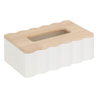 Porta  lenços de papel CHERRI branco,  Porta  lenços de papel CHERRI branco