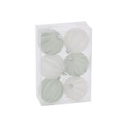 Conjunto de 6 Bolas De Natal De 6cm,  Conjunto de 6 Bolas De Natal De 6cm