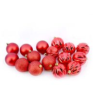 Conjunto de 16 bolas vermelhas 8cm