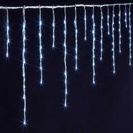 Cortina luminosa de natal efeito queda de neve 600 leds