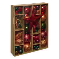 Conjunto de 60 peças para decoração árvore,  Conjunto de 60 peças para decoração árvore