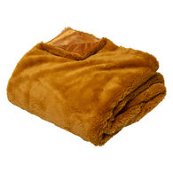 Manta de pelo ocre 125x150cm