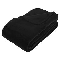 Manta microfibra preta 180x230cm,  Manta microfibra preta 180x230cm