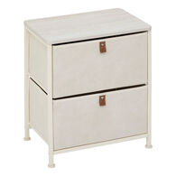 M&oacute;vel de arruma&ccedil;&atilde;o TISSA bege com 2 gavetas