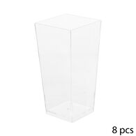 Conjunto de 8 ta&ccedil;as quadradas
