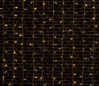 Cortina luminosa de natal branco quente 800 leds