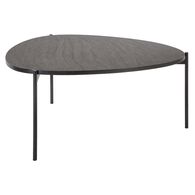 Mesa De Apoio Cinza Escuro E Metal Stone 