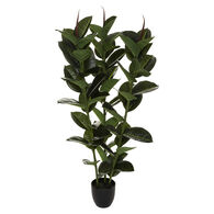 Planta ficus verde escura artificial 120cm