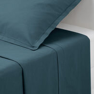 Lençol de cima azul acinzentado 240x290cm