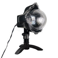 Projetor luminoso exterior com efeito neve branco
