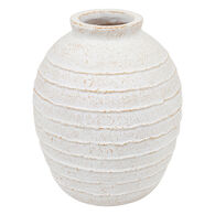 Jarra ROMIA bege em cer&acirc;mica 38cm