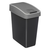 Balde do lixo de 2 aberturas preto 45l