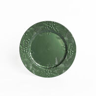 Prato marcador folhagem verde 33cm