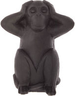 Estatueta macaco s&aacute;bio surdo