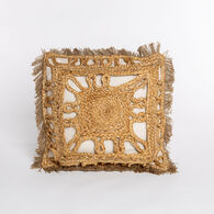 Almofada DELIJUTE bege em algod&atilde;o 45x45cm