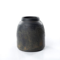 Jarra Preta Areia Em Cer&acirc;mica 22cm