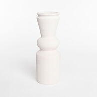 Jarra branco em cerâmica 44cm,  Jarra branco em cerâmica 44cm