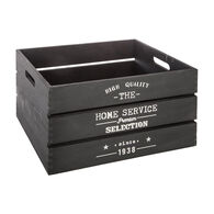 Caixa Em Madeira Factory Preto