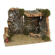 Cabana presépio em cortiça 38x24x28cm,  Cabana presépio em cortiça 38x24x28cm