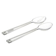 Conjunto de 2 talheres GREEN HARMO transparente para salada