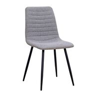 Conjunto De 2 Cadeiras Ulm Em Tecido Cinza